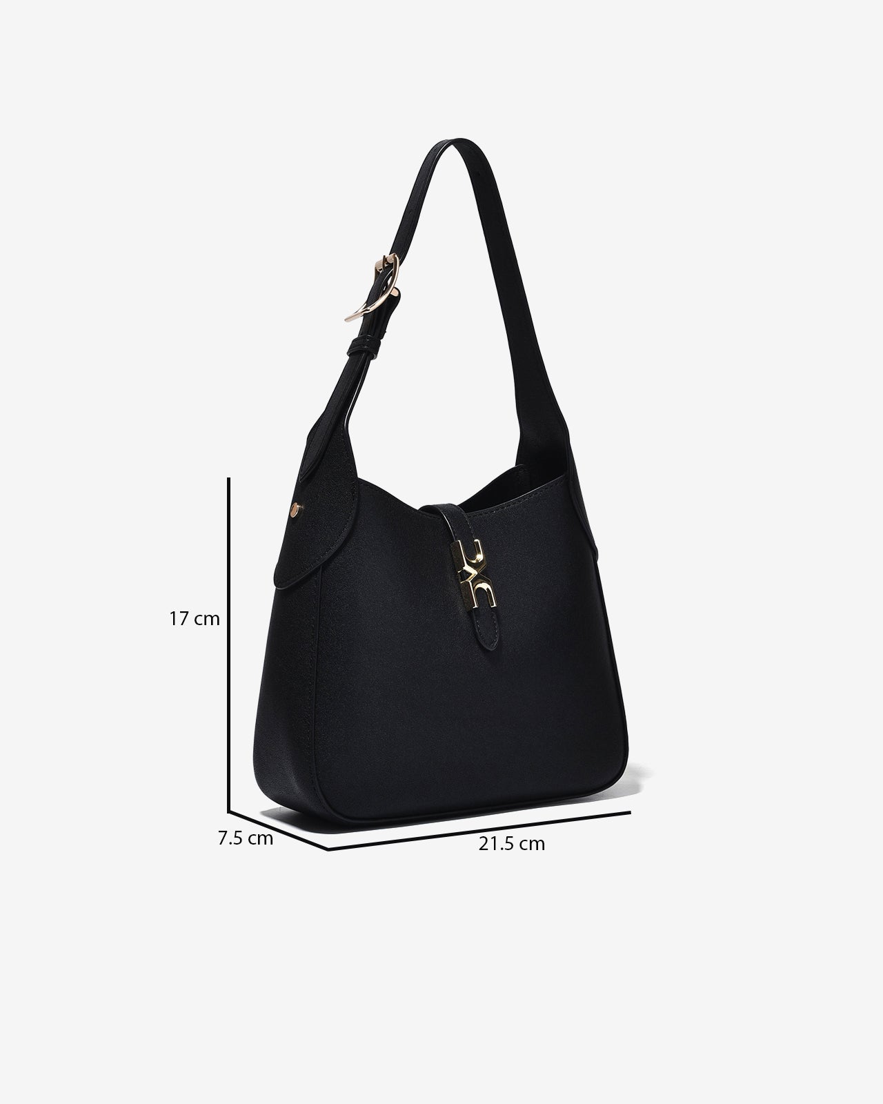 Túi Xách Tay Dáng Hobo Zucia Urban Muse N14-JC85Đen Color1
