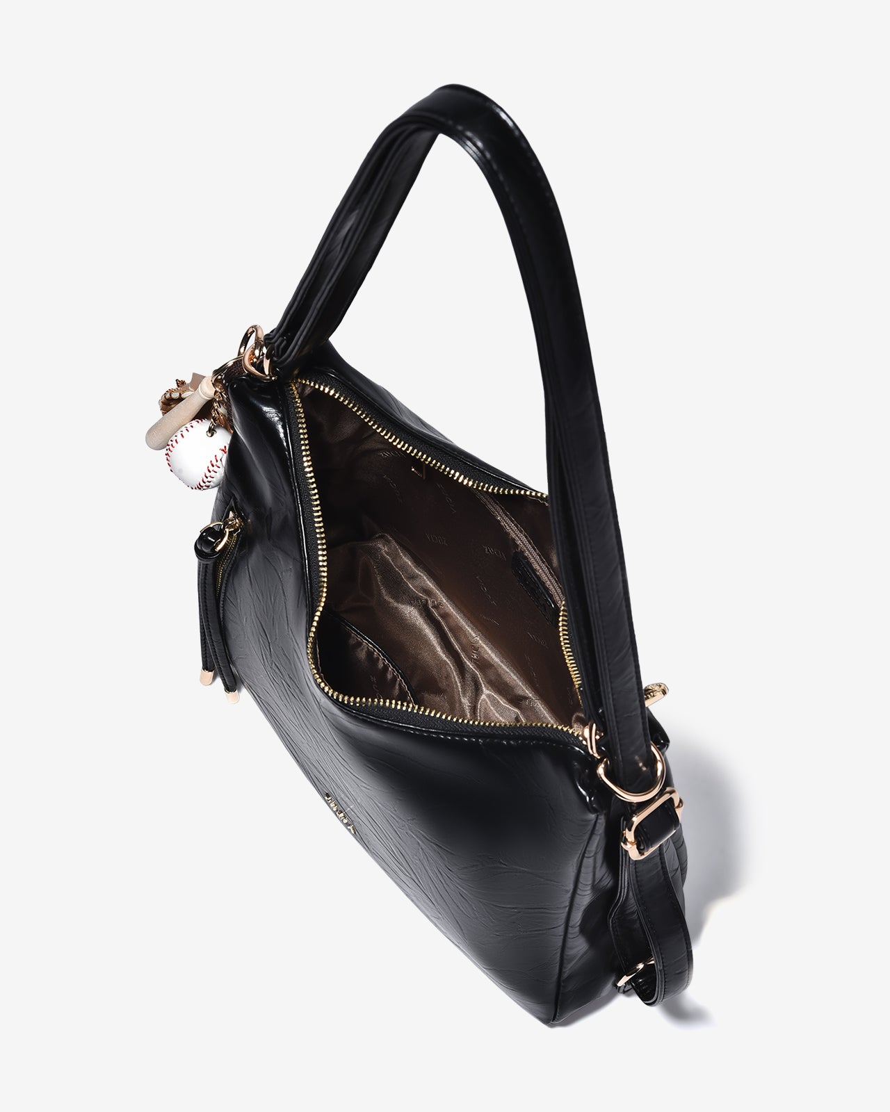 Túi Đeo Chéo Phối Charm Zucia Urban Muse N17-JC88Đen Color1
