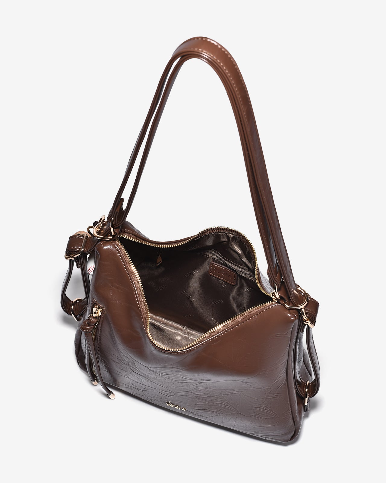 Túi Đeo Chéo Phối Charm Zucia Urban Muse N17-JC88Nâu Color1