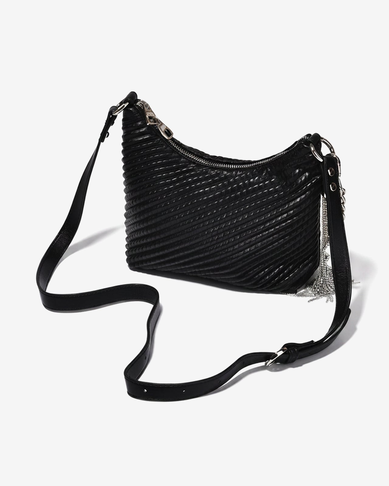 Túi Xách Đeo Vai Hobo Phối Charm Zucia The Luminara N12-JS12Đen Color1