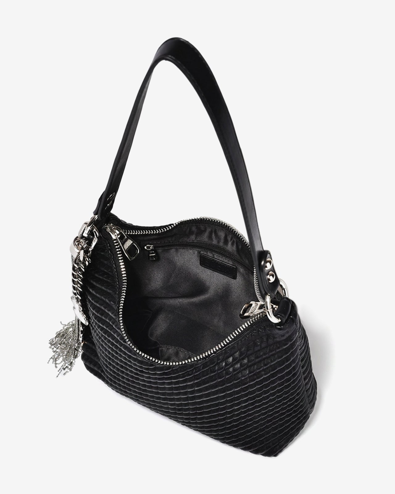 Túi Xách Đeo Vai Hobo Phối Charm Zucia The Luminara N12-JS12Đen Color1