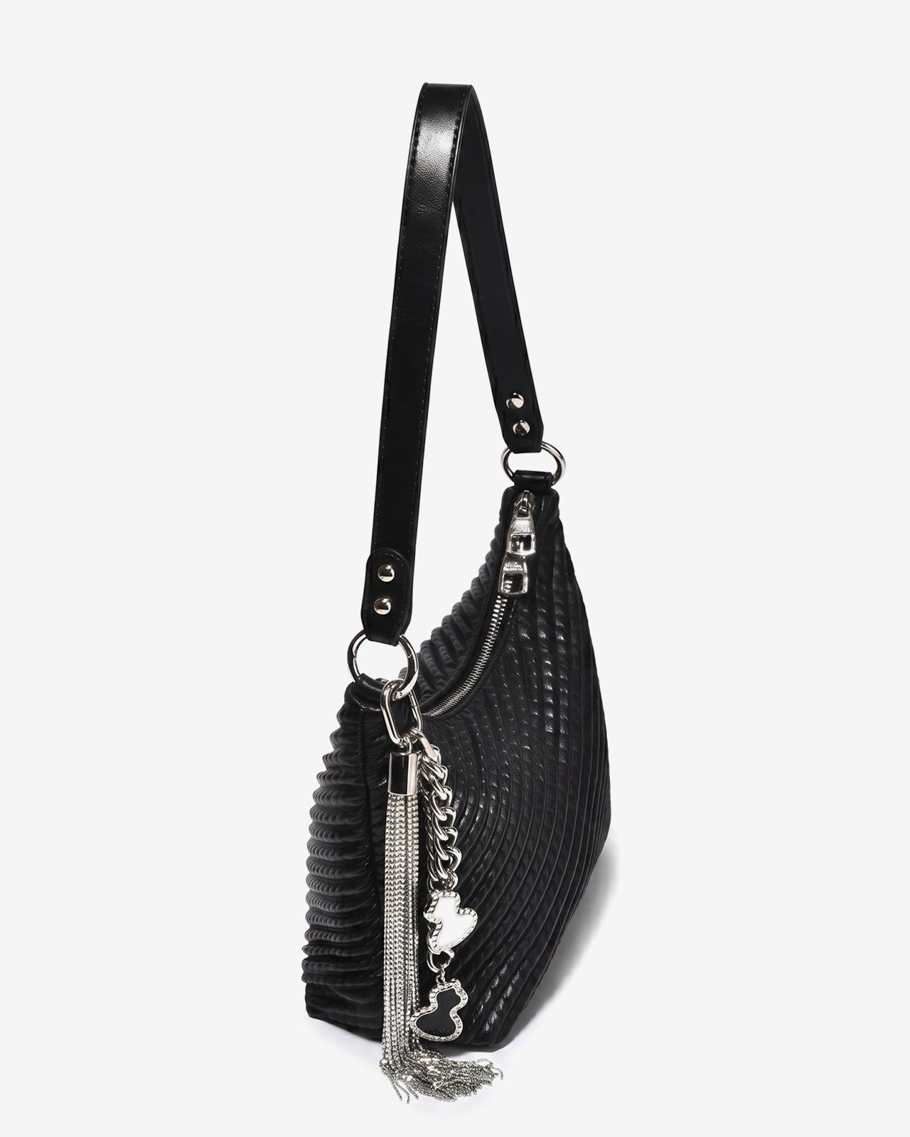 Túi Xách Đeo Vai Hobo Phối Charm Zucia The Luminara N12-JS12Đen Color1