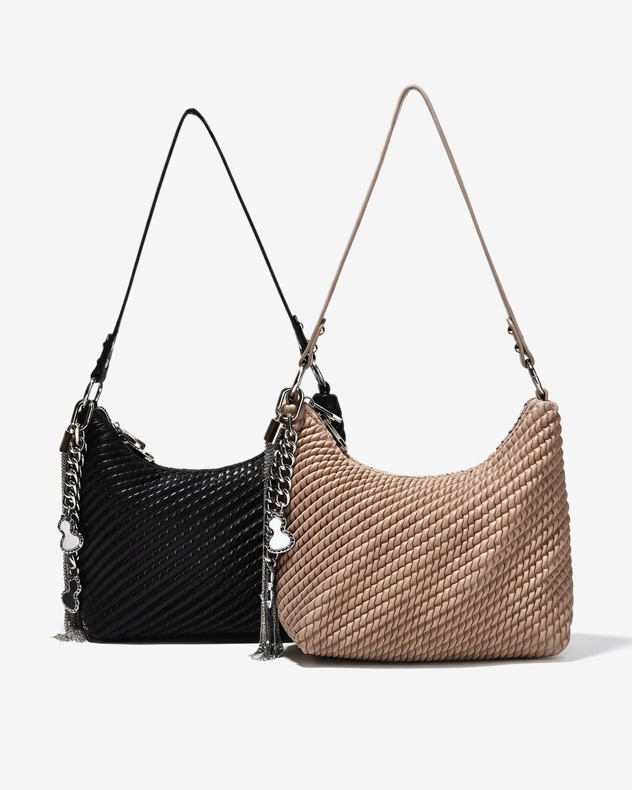 Túi Xách Đeo Vai Hobo Phối Charm Zucia The Luminara N12-JS12Đen Color1