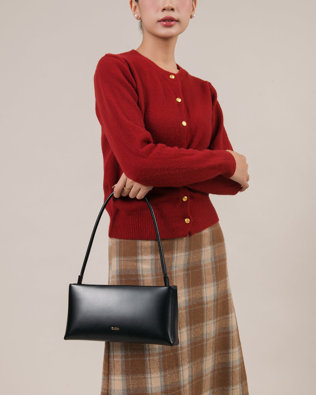 Túi Xách Tay Đeo Vai Hình Chữ Nhật Zucia InTo You N01-VS01-Đen Color1