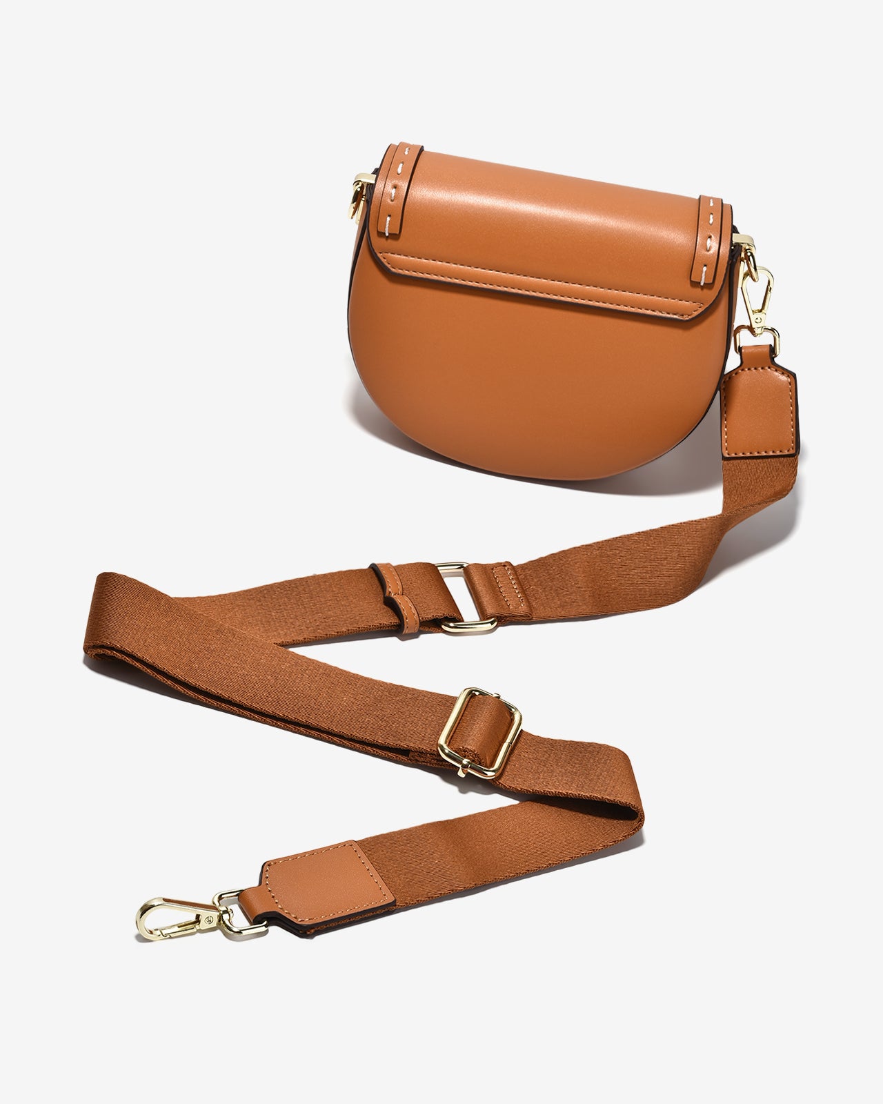 Túi Đeo Vai Viền Chỉ Nổi Zucia Into You N09-VS09-Bò Color1