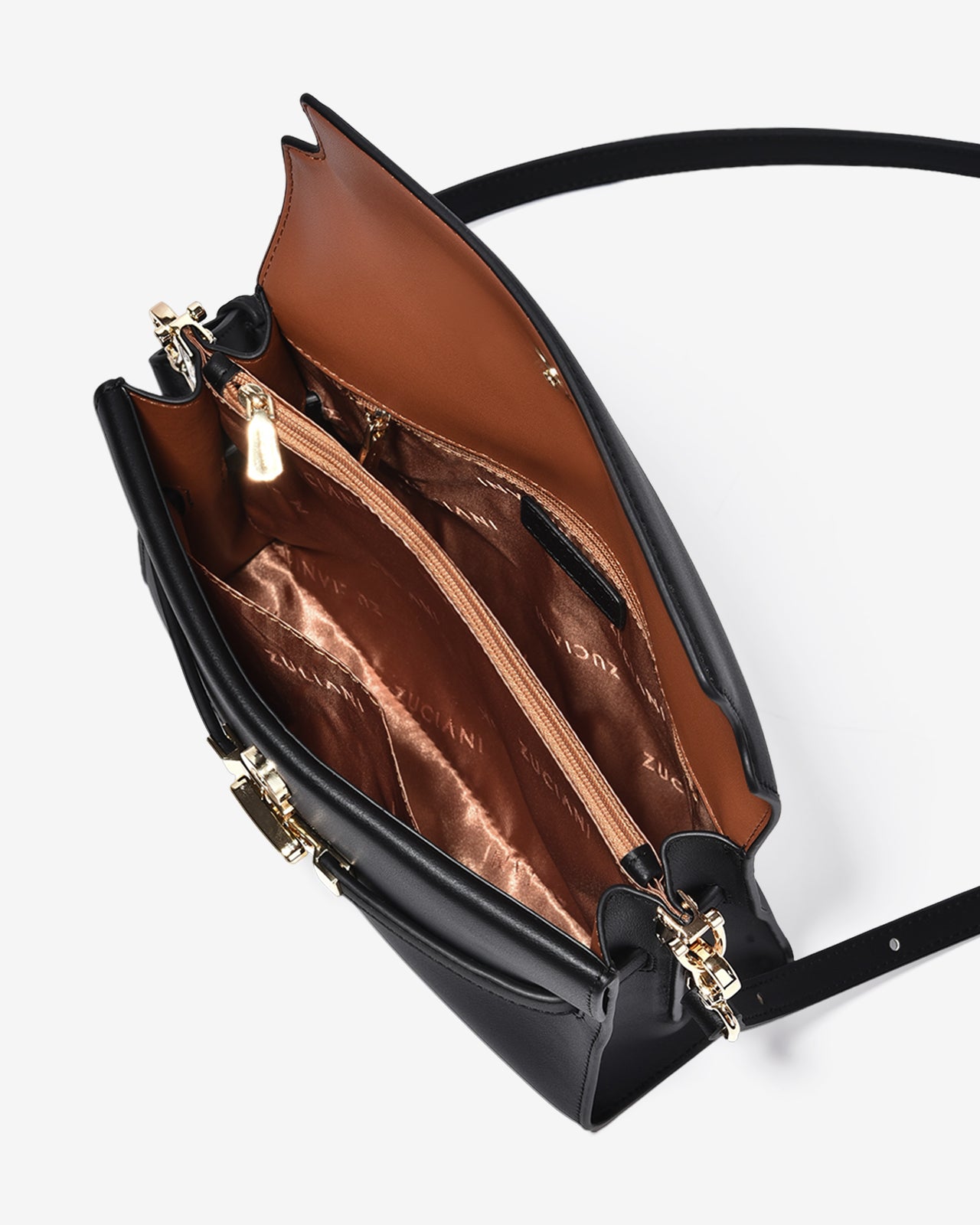 Túi Đeo Chéo Dáng Hộp Zuciani The Artisan N02-JC30-Đen Color1