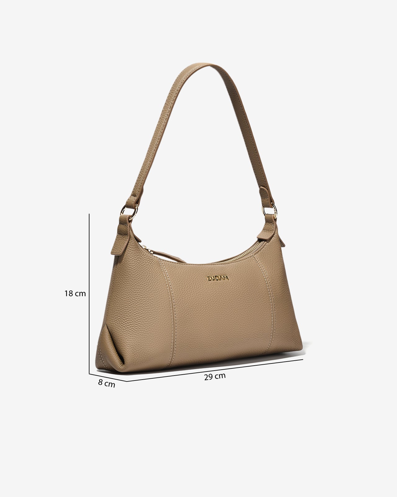 Túi Xách Tay Dáng Wristlet Zuciani The Artisan N06-JC34-Xám Color1