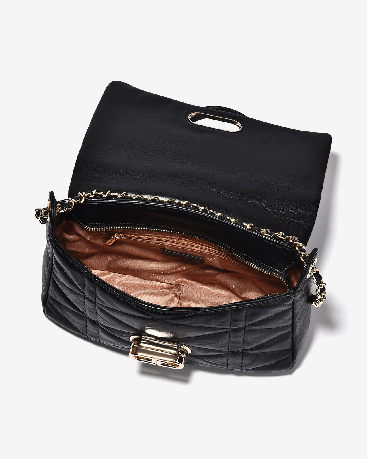 Túi Đeo Vai Dáng Chữ Nhật Zuciani Modern Divine N03-JC64-Đen Color1