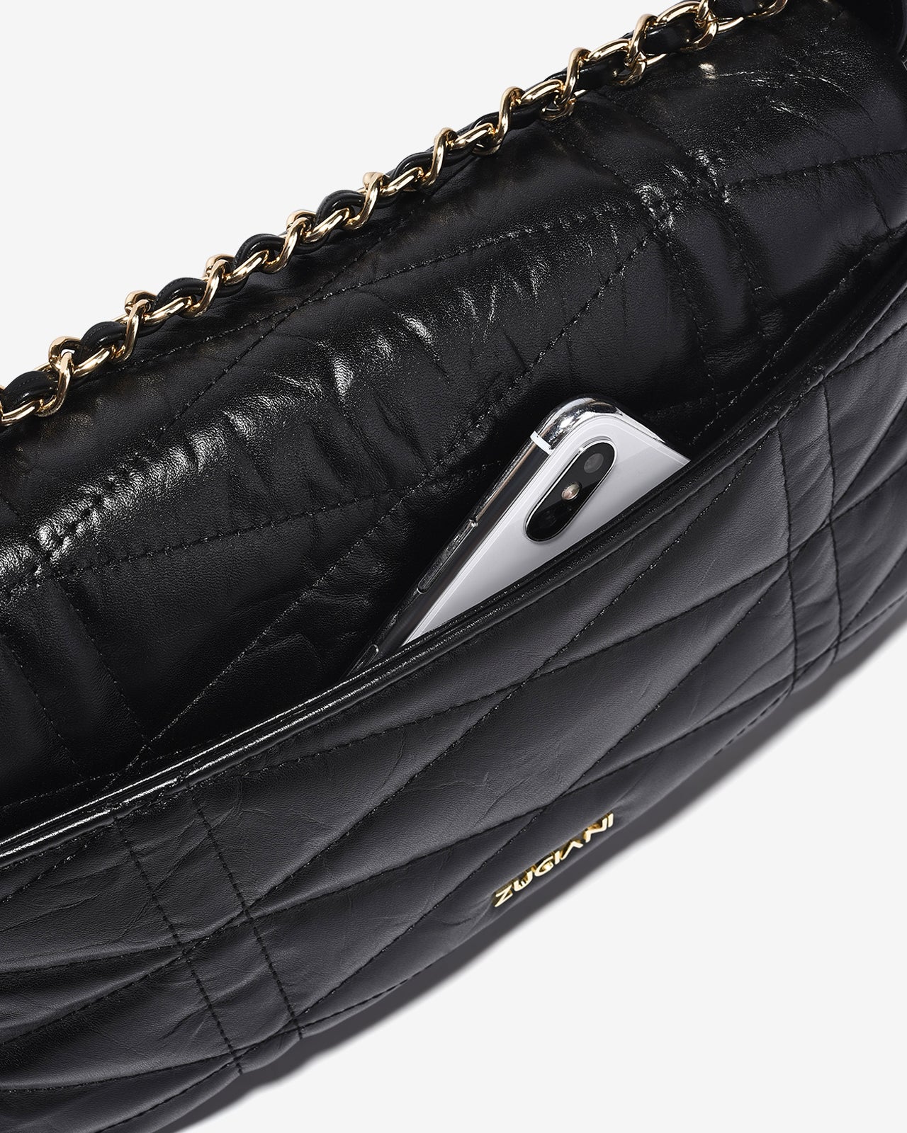 Túi Đeo Vai Dáng Chữ Nhật Zuciani Modern Divine N03-JC64-Đen Color1