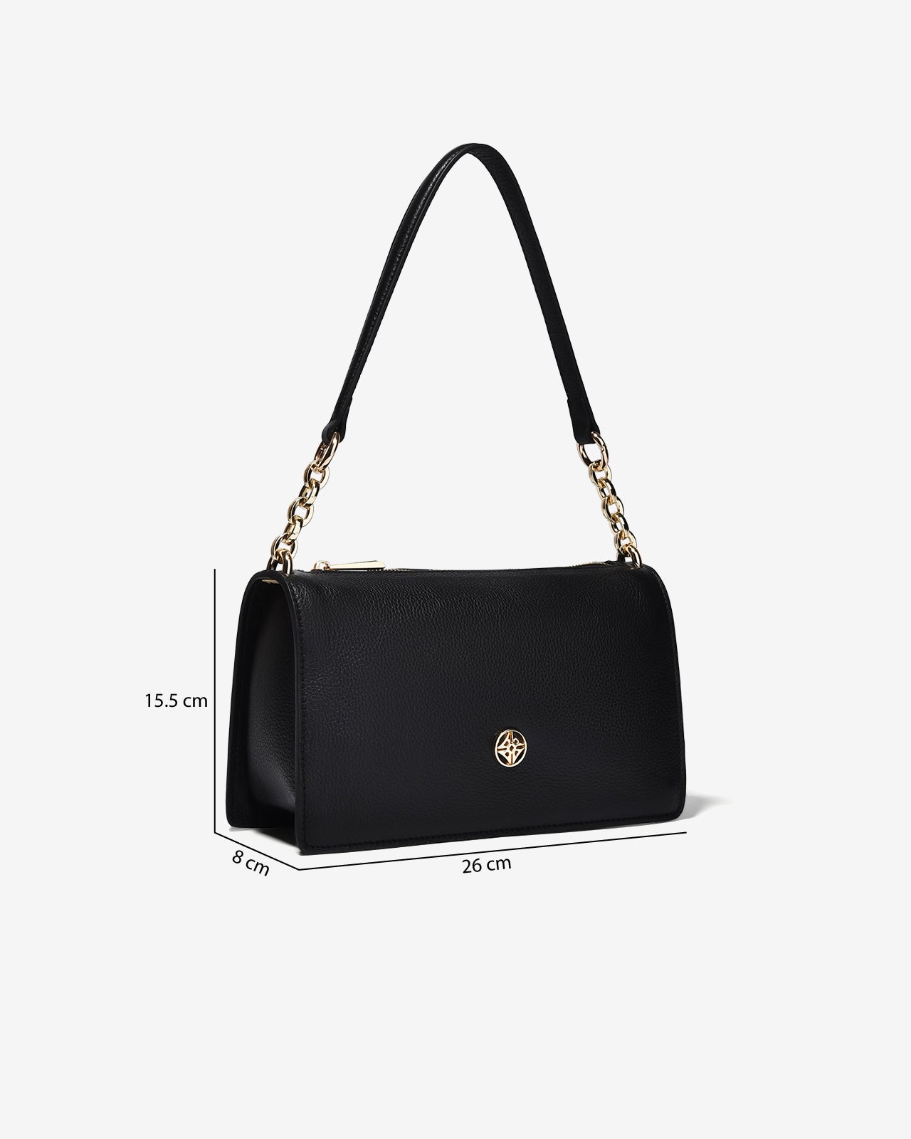 Túi Đeo Vai Baguette Zuciani Modern Divine N06-JC67Đen Color1