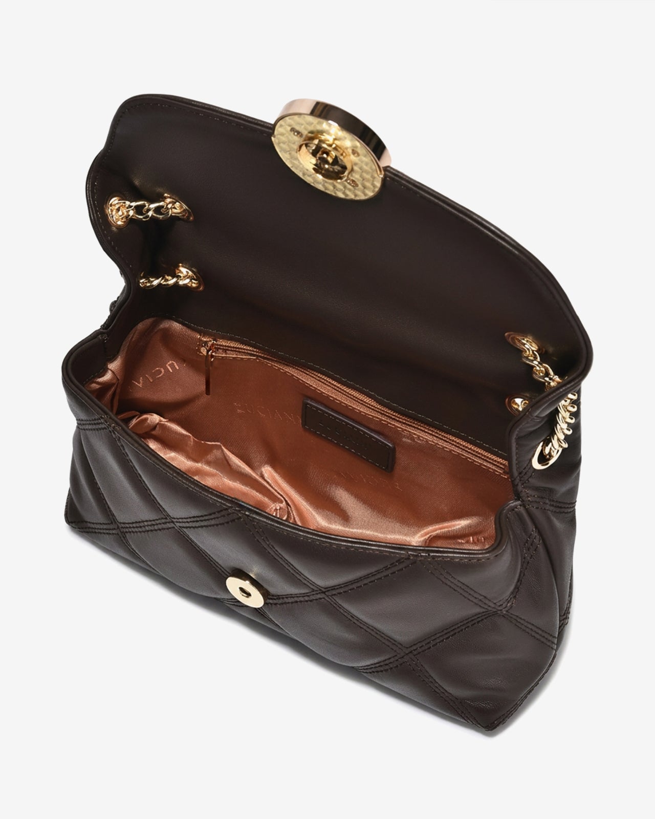 Túi Đeo Vai Chần Bông Dáng Chữ Nhật Zuciani Modern Divine N07-JC68-Nâu Color1