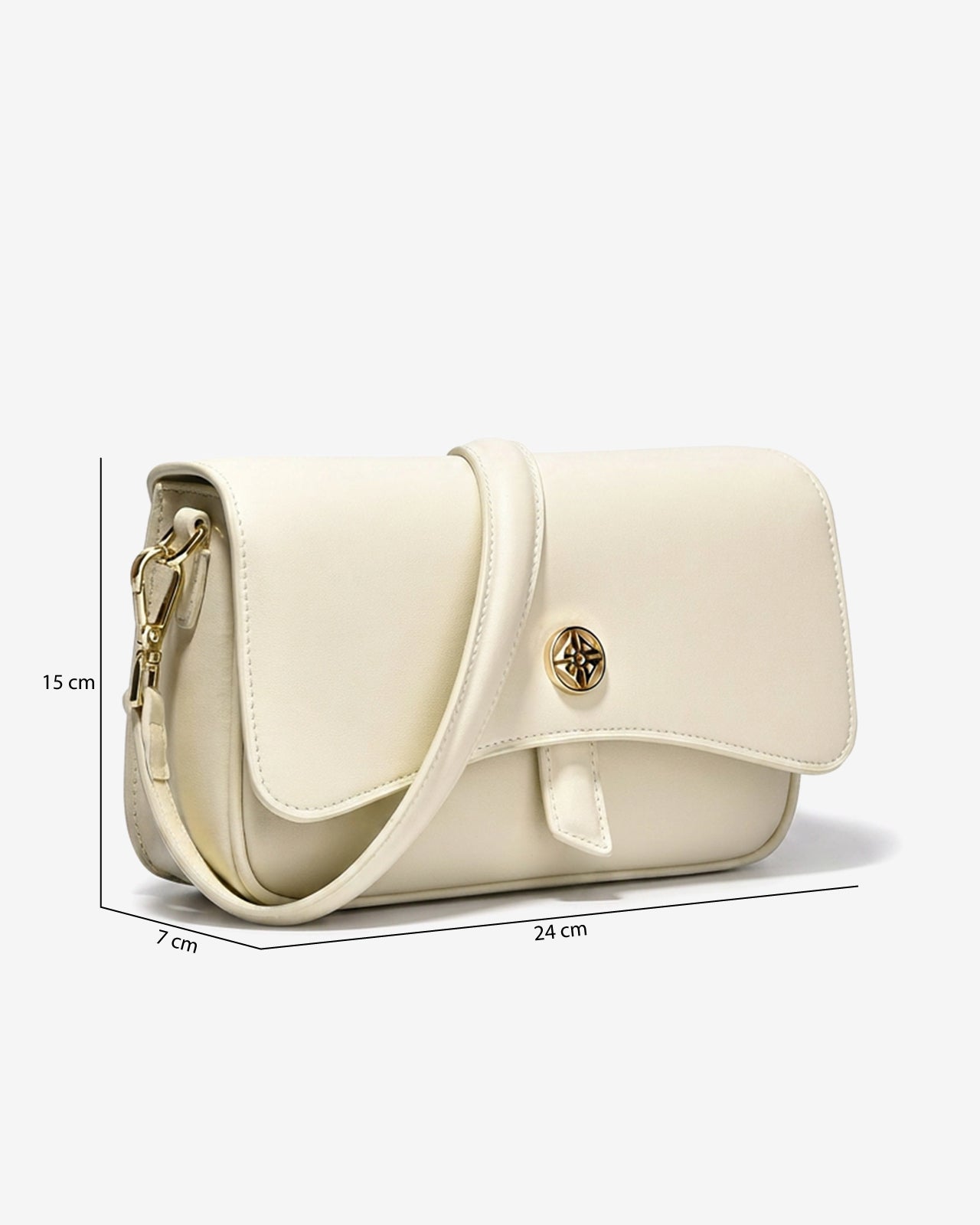 Túi Đeo Vai Baguette Zuciani Modern Divine N11-JC72-Kem Color1