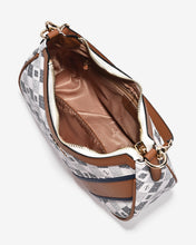 Túi Đeo Vai Hobo Phối Sọc Zuciani Mono La Fleur N04-JYP9Xanh Color1