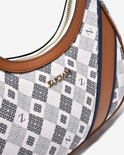 Túi Đeo Vai Hobo Phối Sọc Zuciani Mono La Fleur N05-JYP9-Xanh Color1