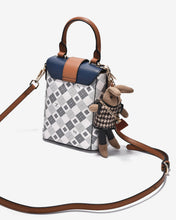 Túi Đeo Chéo Dạng Hộp Phối Phụ Kiện Zuciani Mono La Fleur N09-JYQ5-Xanh Color1