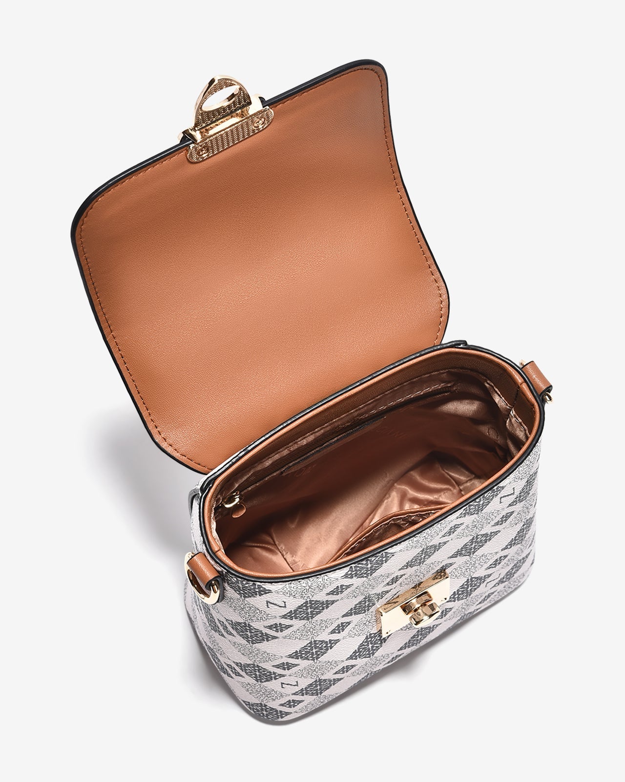 Túi Đeo Chéo Dạng Hộp Phối Phụ Kiện Zuciani Mono La Fleur N09-JYQ5-Xanh Color1