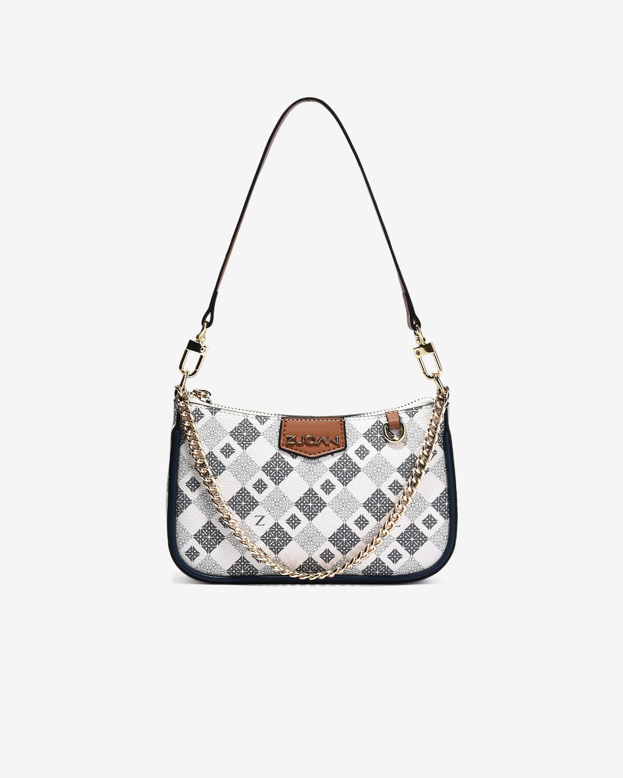 Túi Xách Tay Đeo Vai Baguette Zuciani Mono La Fleur N11-JYQ7-Xanh Color1First