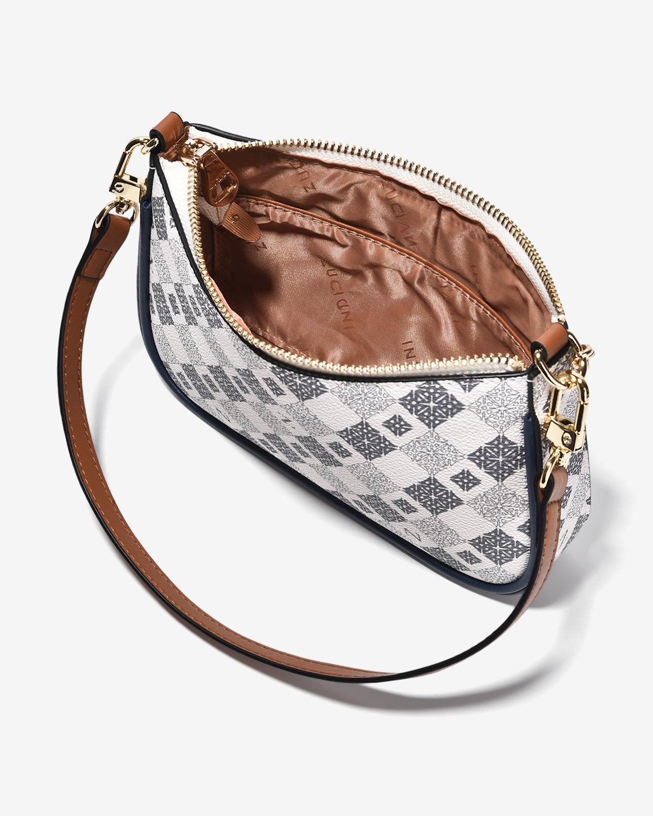 Túi Xách Tay Đeo Vai Baguette Zuciani Mono La Fleur N11-JYQ7-Xanh Color1