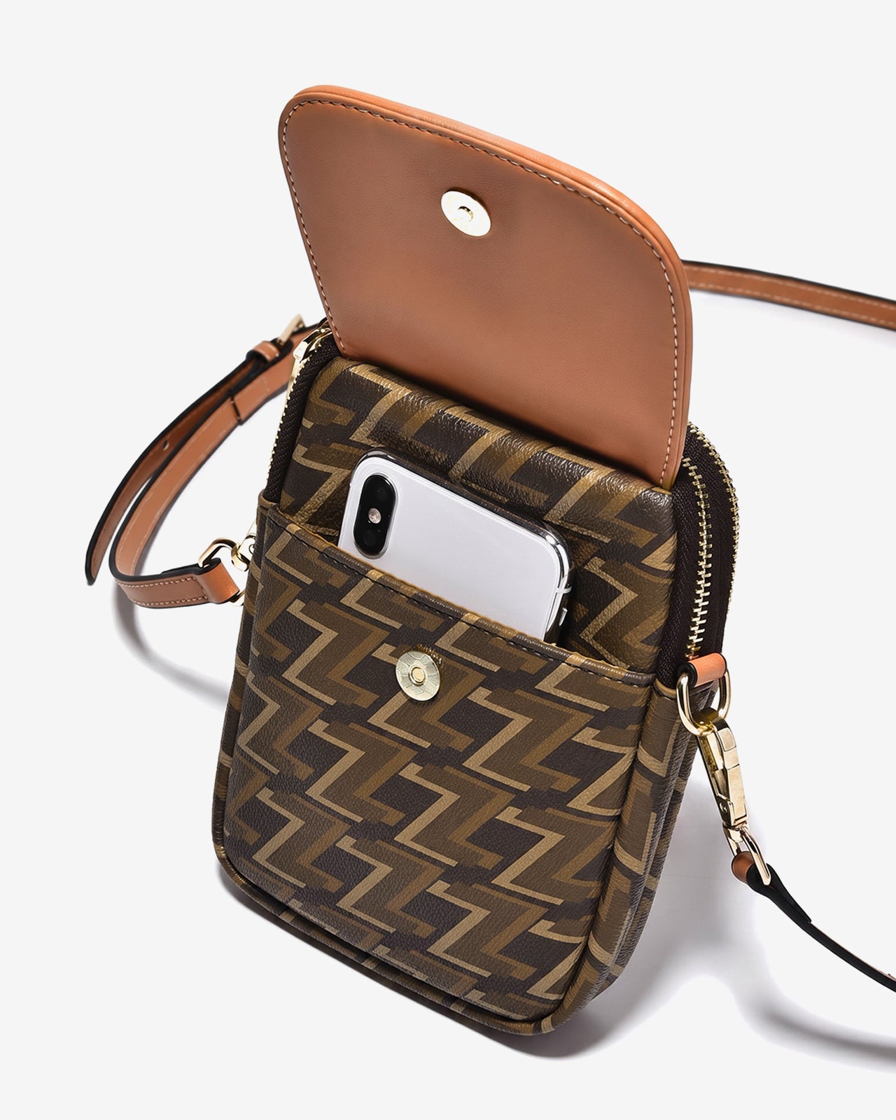 Túi Đeo Chéo Mini Zuciani Monogram Zen N02-JYR2Nâu Color1