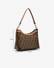 Túi Đeo Chéo Dáng Hobo Zuciani Monogram Zen N08-JYR8Nâu Color1