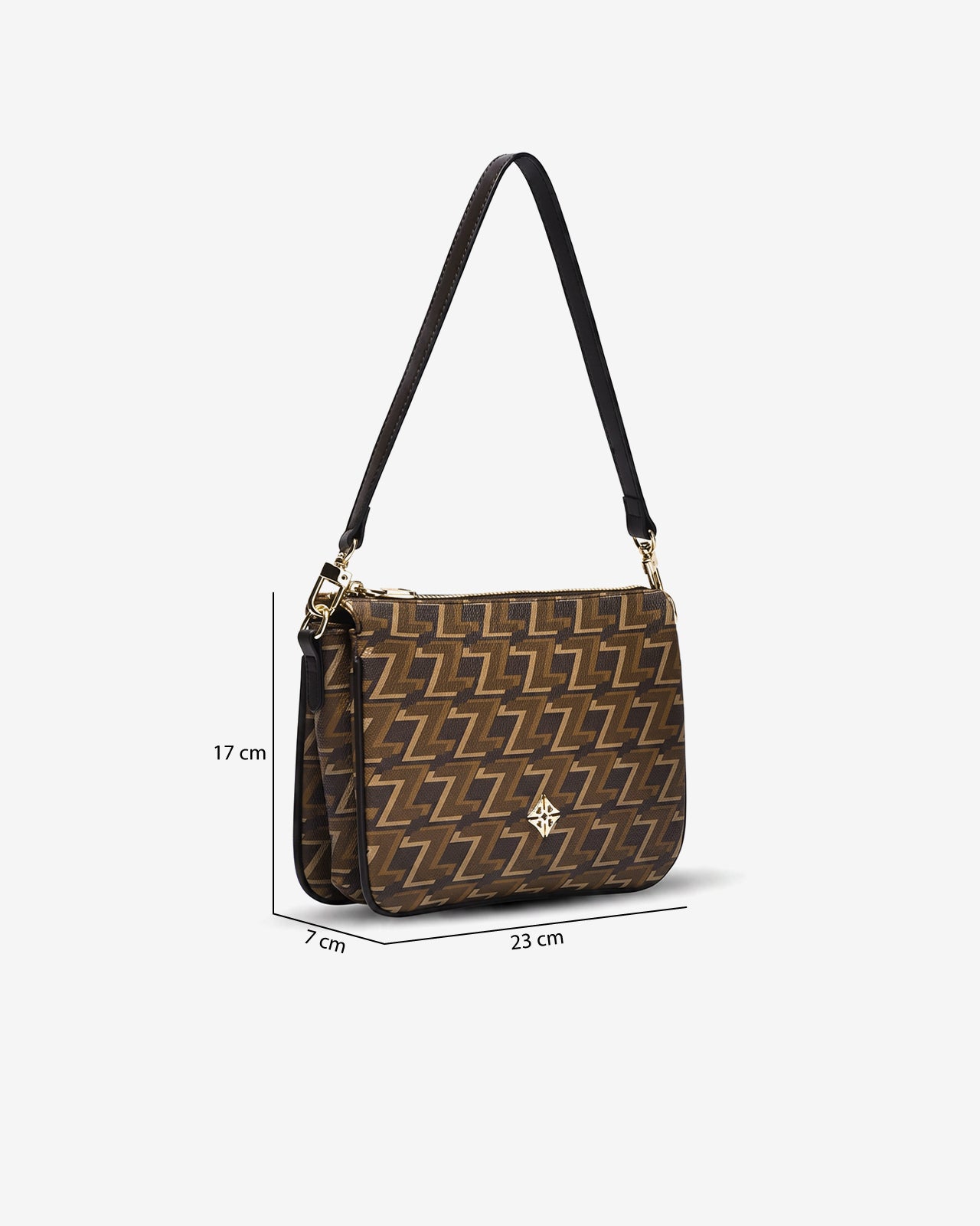Túi Xách Tay Shoulder Bag Zuciani Mono Zen N15-JYS6Nâu Color1