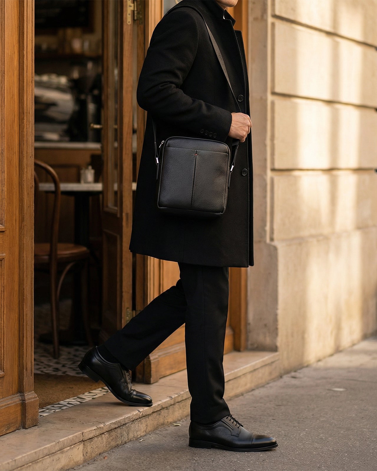 Túi Đeo Chéo Nam Cao Cấp Zuciani Modern Spirit N02-LF02Đen Color1