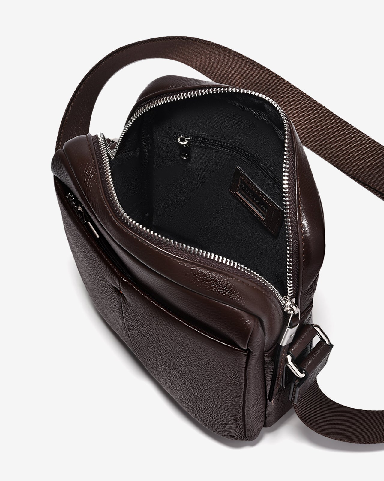 Túi Đeo Chéo Nam Cao Cấp Zuciani Modern Spirit N02-LF02Nâu Color1