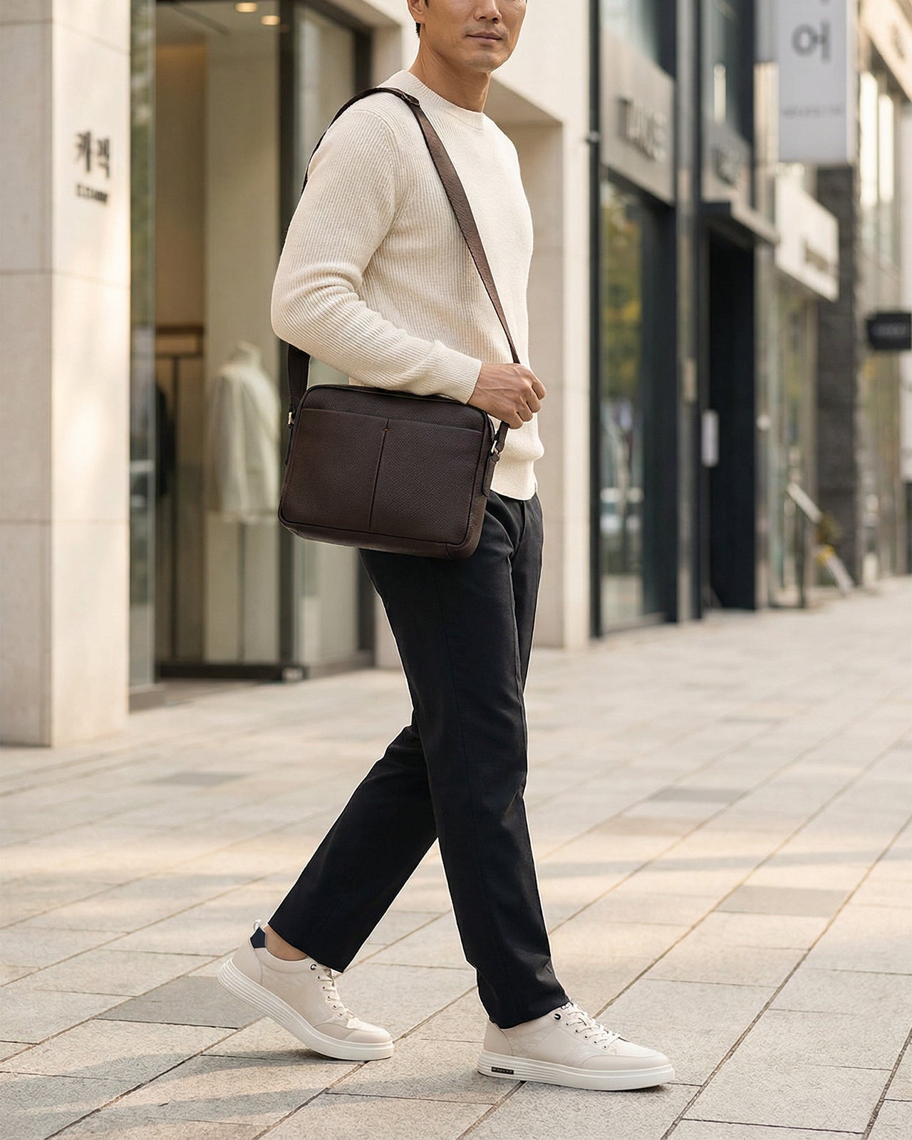 Túi Đeo Chéo Cao Cấp Zuciani Modern Spirit N03-LF03Nâu Color1