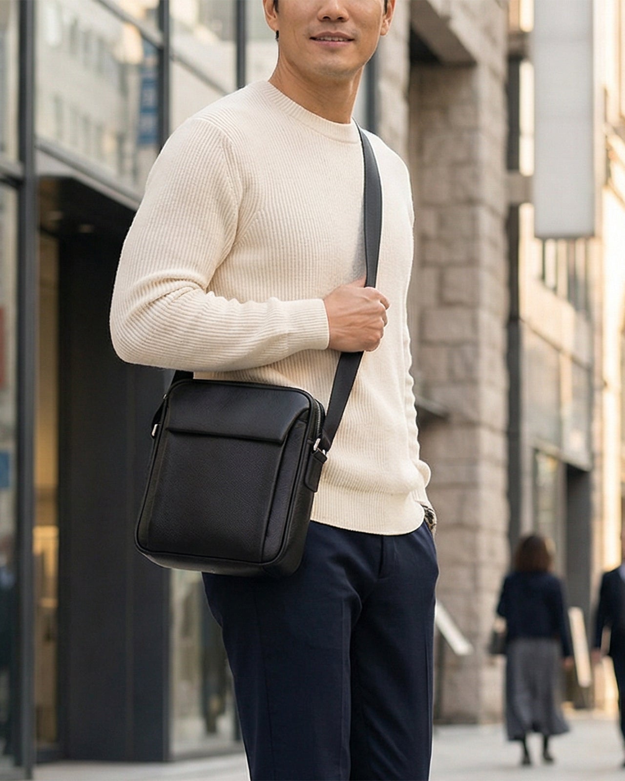 Túi Đeo Chéo Dáng Đứng Zuciani Modern Spirit N05-LF05Đen Color1