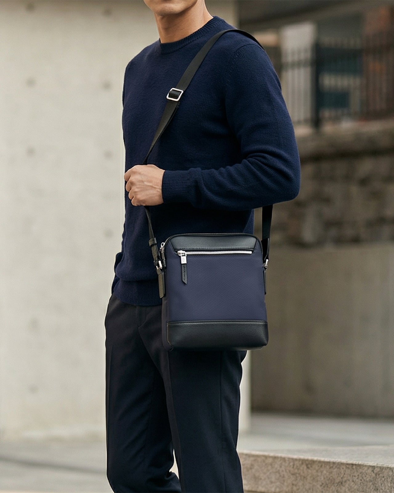 Túi Đeo Chéo Dáng Đứng Nam Zuciani Modern Spirit N08-LF08Xanh Color1