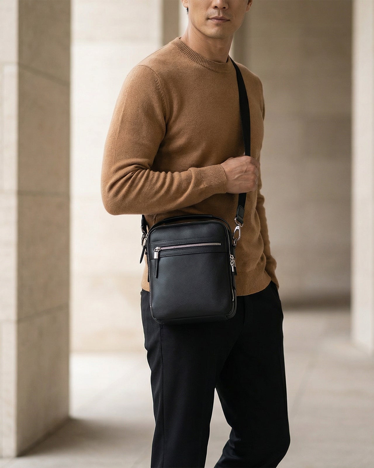 Túi Đeo Chéo Dáng Đứng Zuciani Modern Spirit N09-LF09Đen Color1