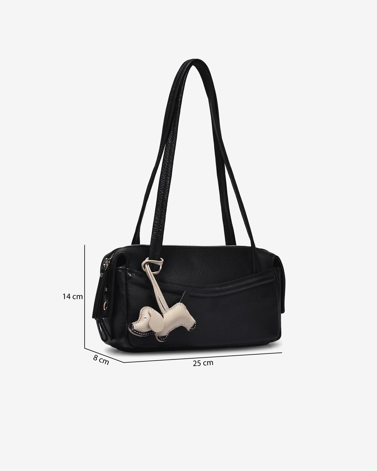 Túi Đeo Vai Kèm Charm Zuciani The Aurum Elegantia N32-TM32Đen Color1