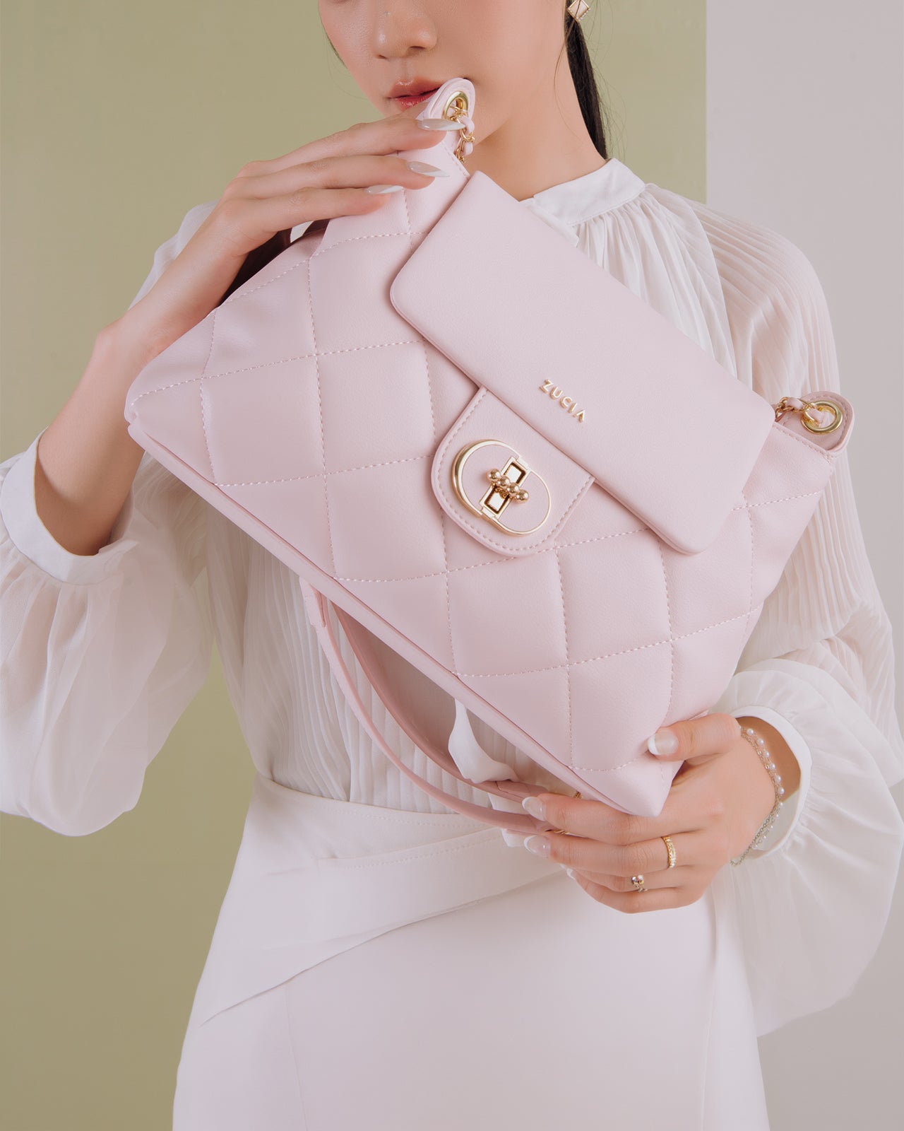 Túi Xách Tay Đeo Vai Zucia Absolute Beauty N04-JC52-Hồng Color1