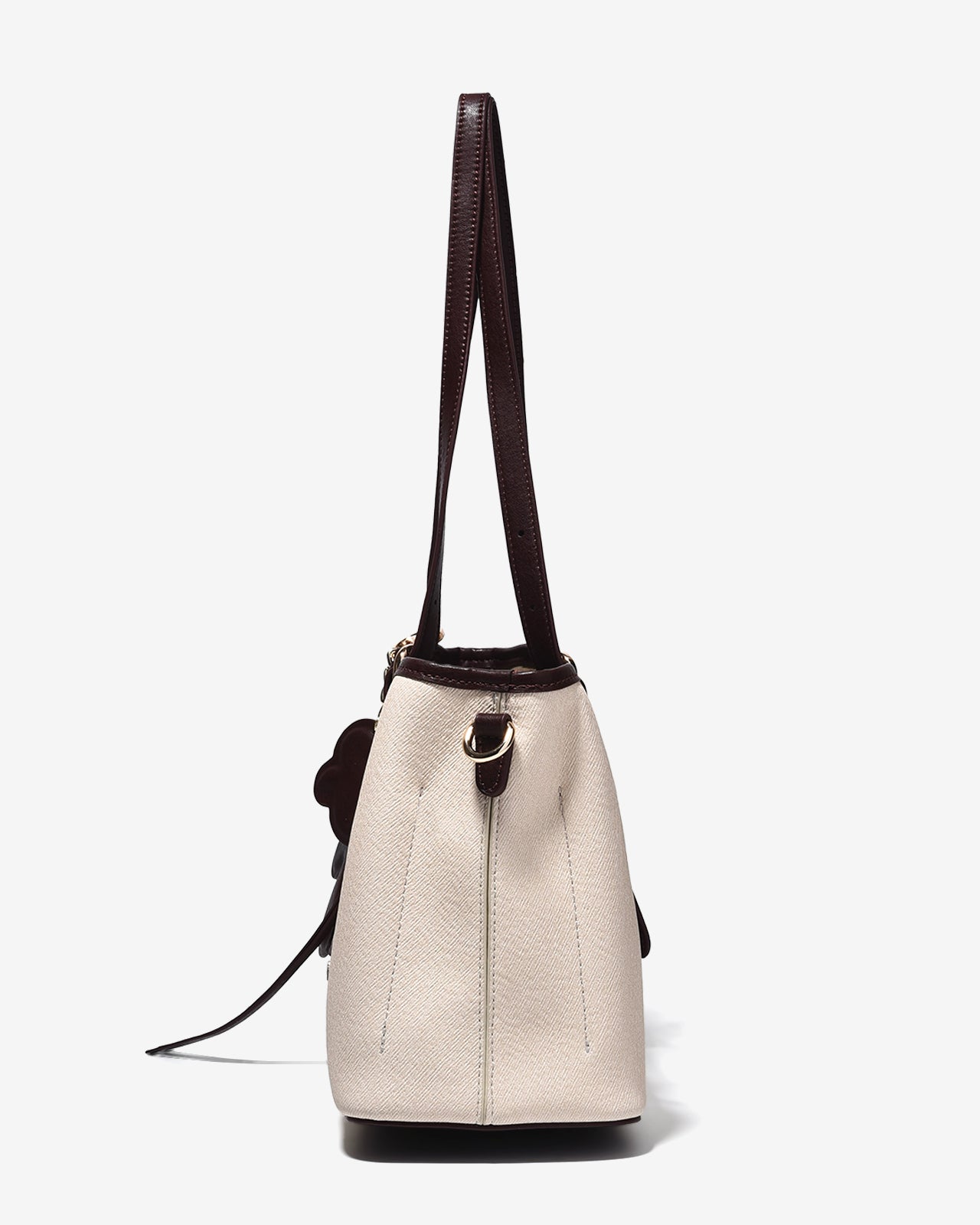 Túi Xách Zucia Dáng Tote Phối Charm Modern Divine N17-JC78Kem Color1