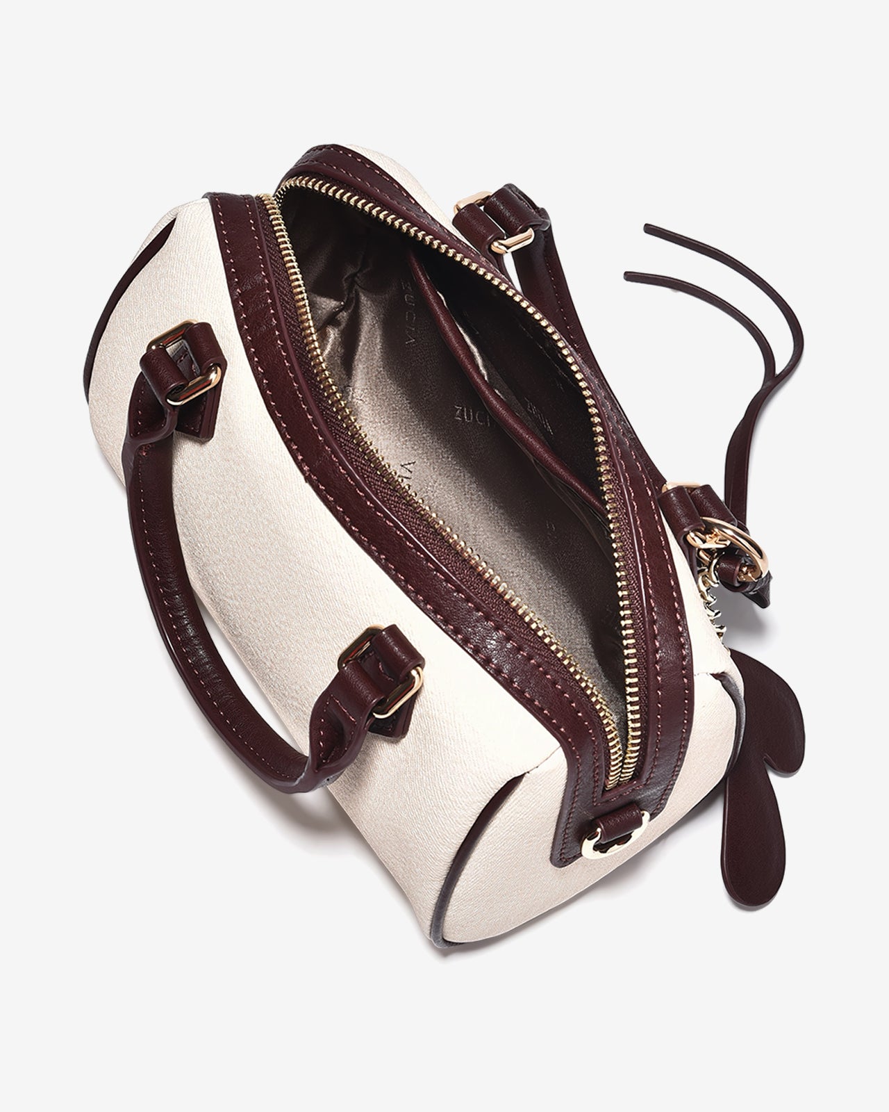 Túi Xách Zucia Dáng Barrel Phối Charm Modern Divine N18-JC79Kem Color1
