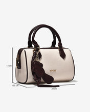 Túi Xách Zucia Dáng Barrel Phối Charm Modern Divine N18-JC79Kem Color1