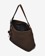 Túi Đeo Vai Dáng Hobo Vân Đan Phối Charm Zucia The Luminara N11-JS11Nâu Color1