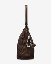 Túi Đeo Vai Dáng Hobo Vân Đan Phối Charm Zucia The Luminara N11-JS11Nâu Color1