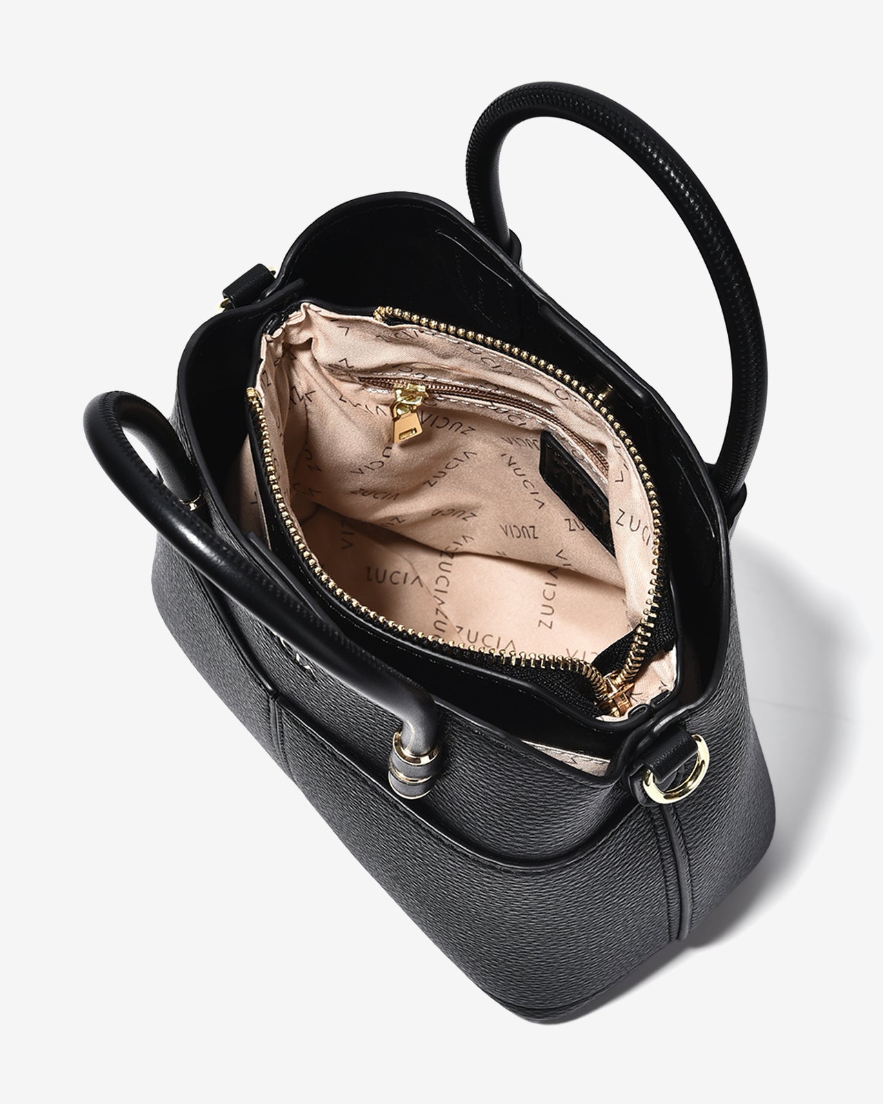 Túi Xách Tay Đeo Chéo Vân Da Mềm Zucia Into You N02-VS02-Đen Color1