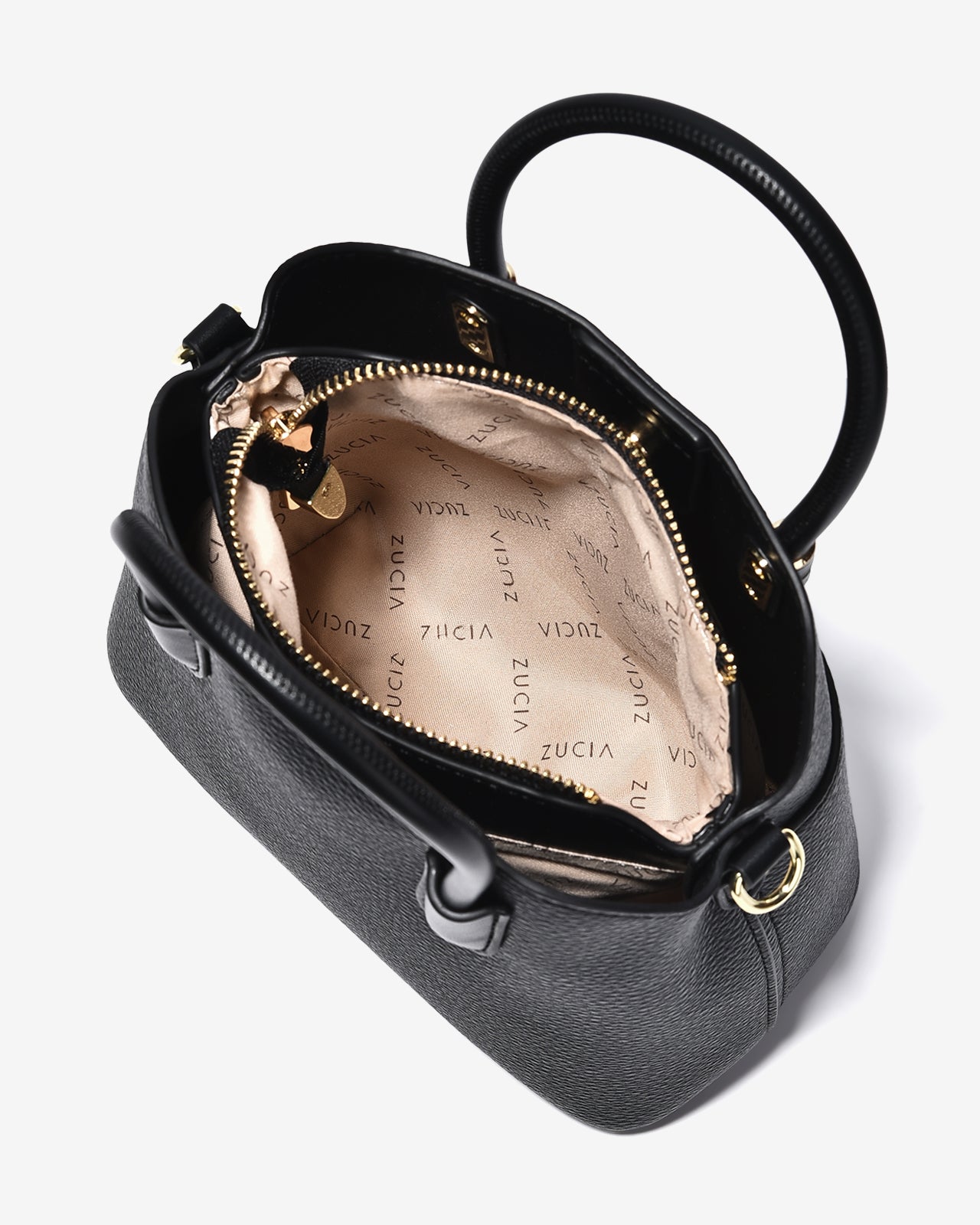 Túi Xách Tay Đeo Chéo Vân Da Mềm Zucia Into You N02-VS02-Đen Color1