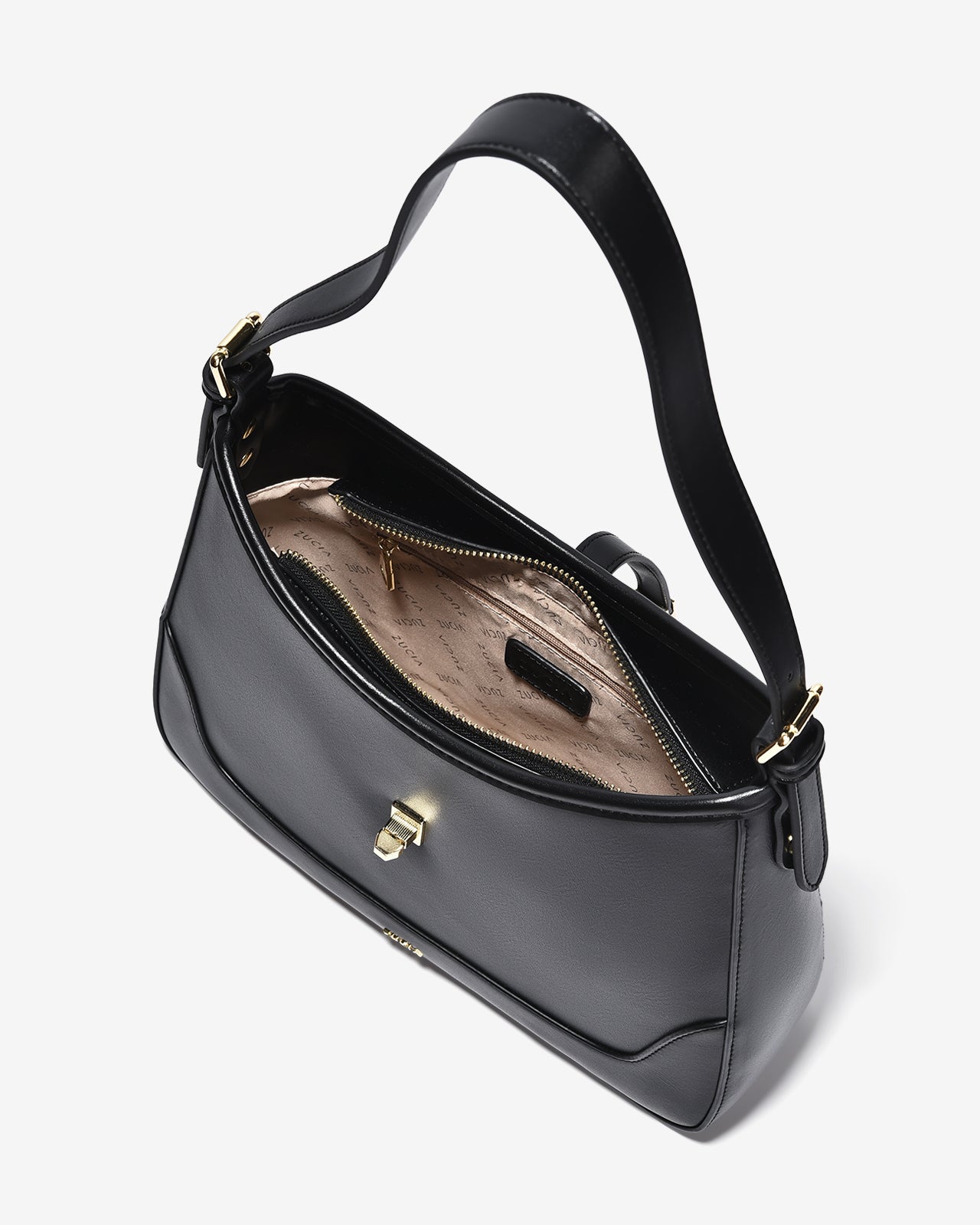 Túi Xách Tay Đeo Vai Hobo Khóa Xích Zucia InTo You N03-VS03-Đen Color1