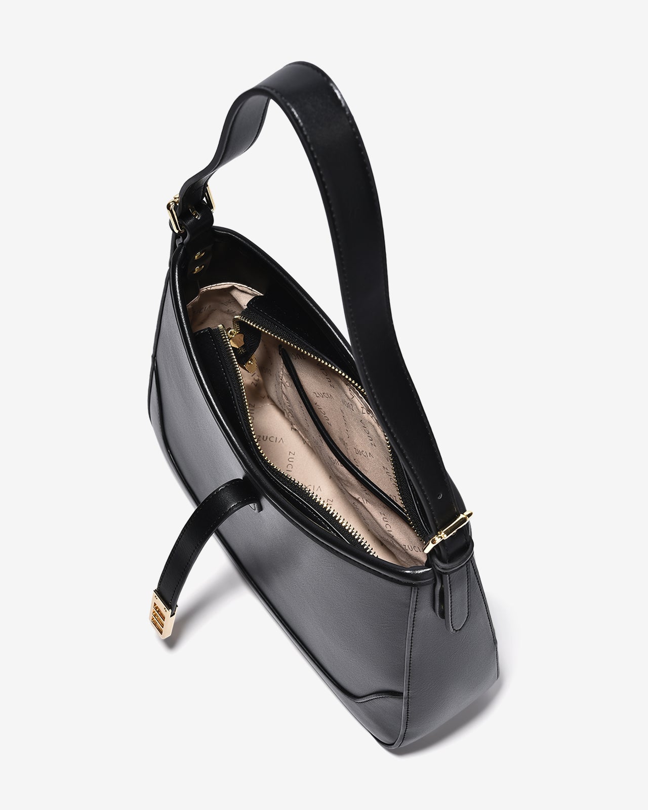 Túi Xách Tay Đeo Vai Hobo Khóa Xích Zucia InTo You N03-VS03-Đen Color1