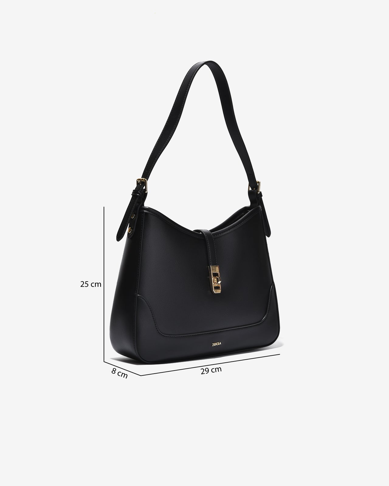 Túi Xách Tay Đeo Vai Hobo Khóa Xích Zucia InTo You N03-VS03Đen Color1