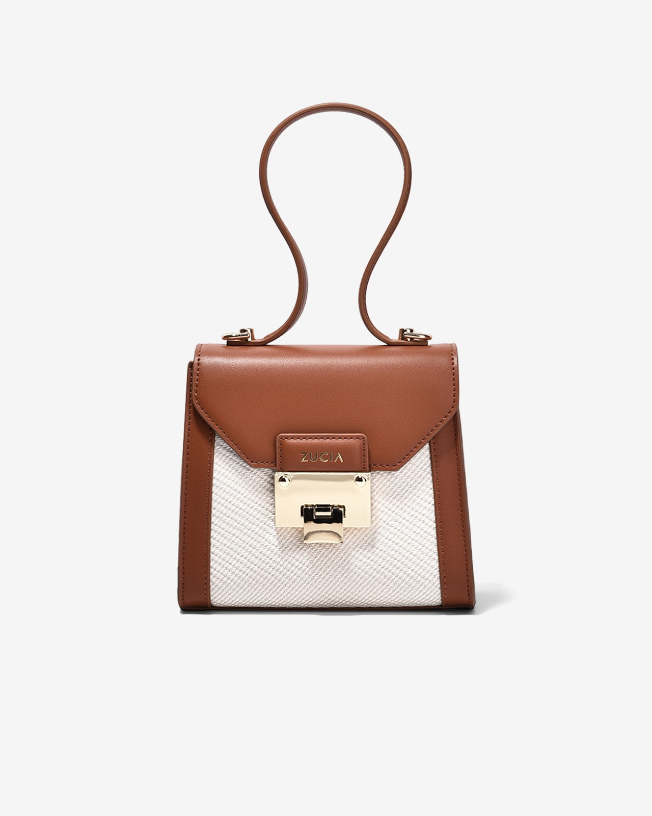 Túi Xách Tay Đeo Vai Phom Hộp Vuông Zucia Into You N05-VS05-Nâu Color1First