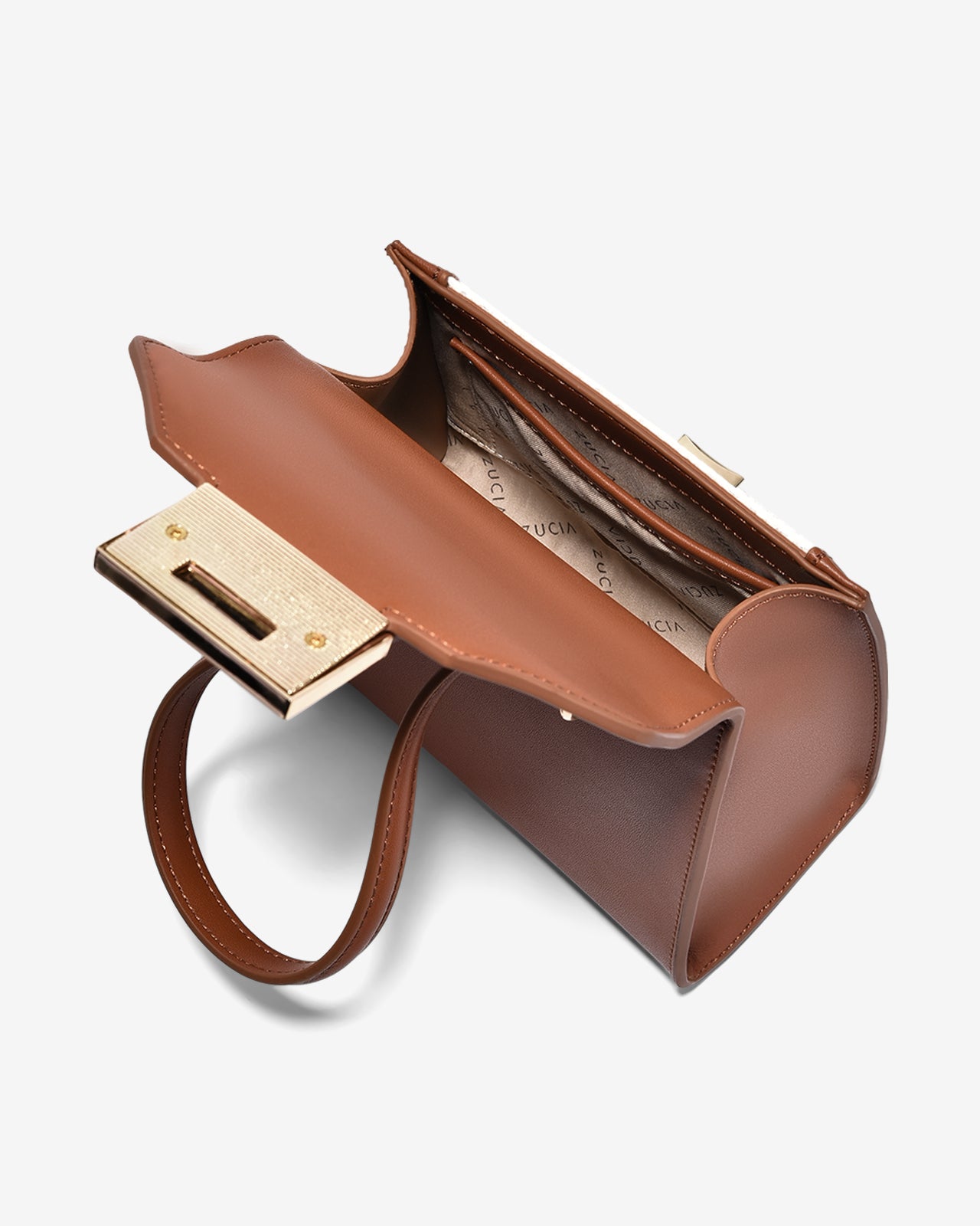 Túi Xách Tay Đeo Vai Phom Hộp Vuông Zucia Into You N05-VS05-Nâu Color1