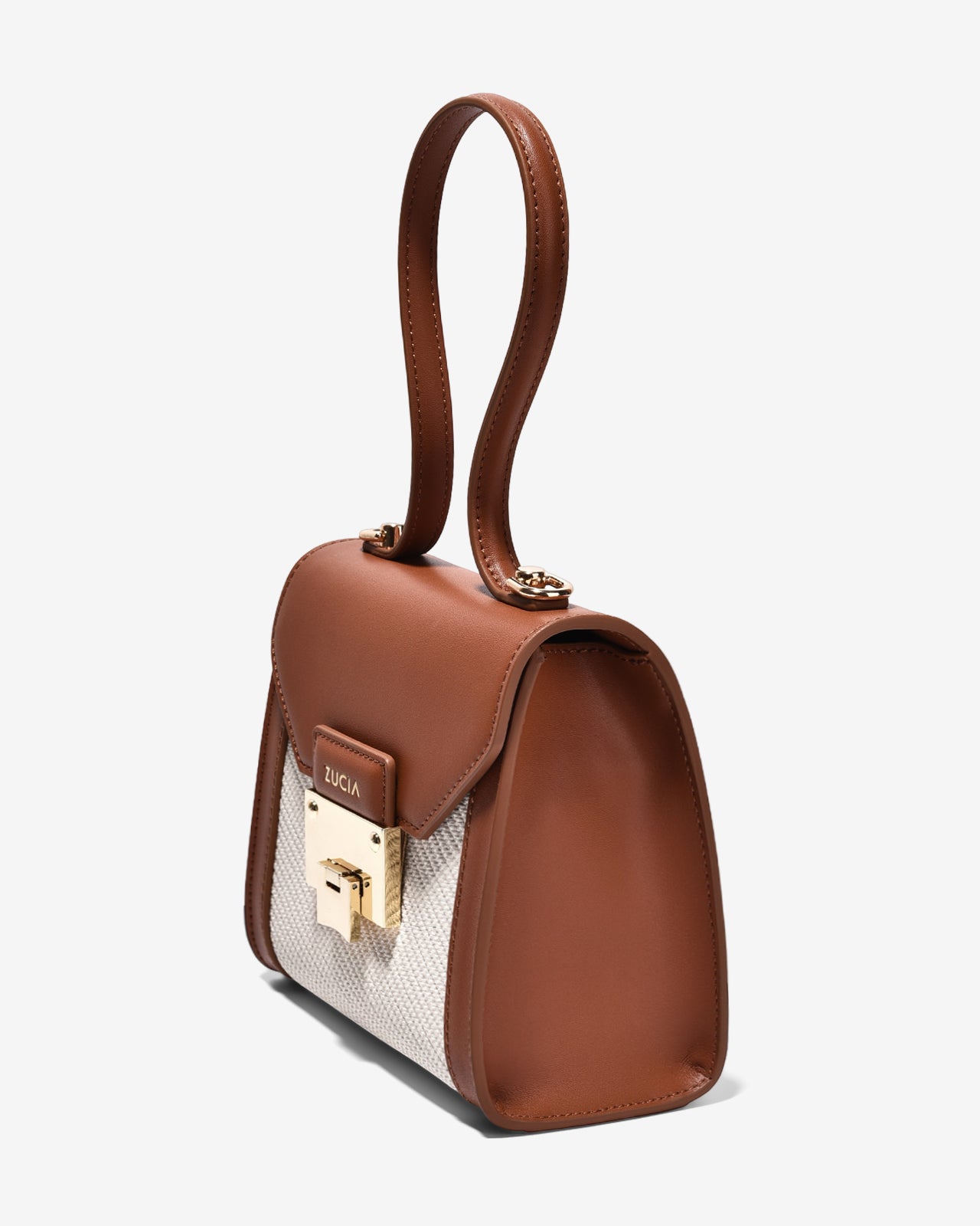 Túi Xách Tay Đeo Vai Phom Hộp Vuông Zucia Into You N05-VS05-Nâu Color1