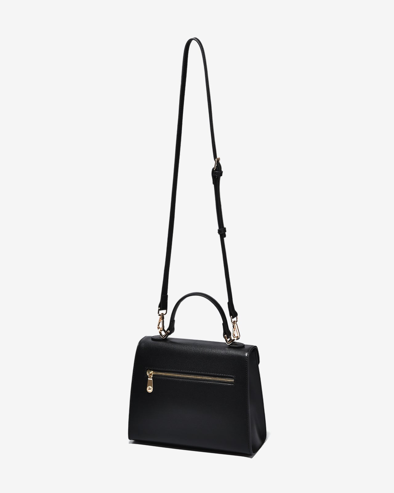 Túi Xách Tay Dáng Hộp Hoạ Tiết Đan Zucia Into You N06-VS06-Đen Color1