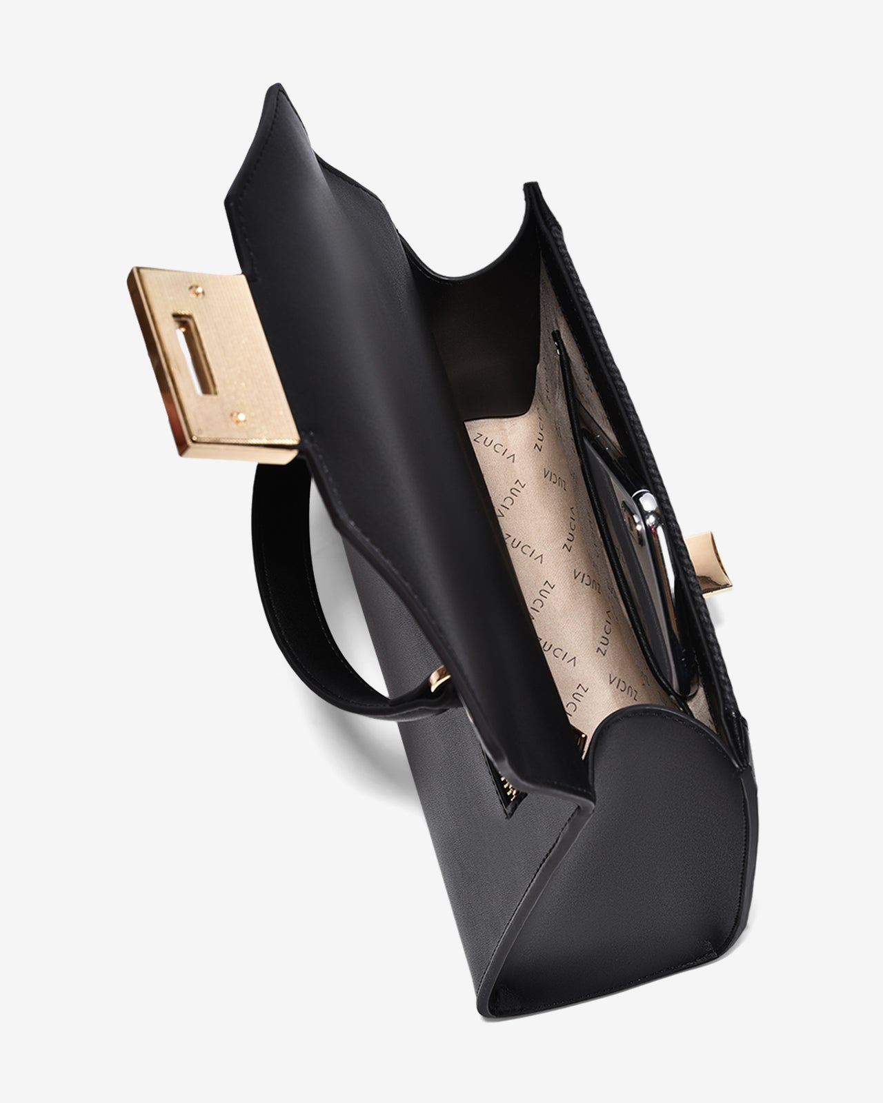 Túi Xách Tay Dáng Hộp Hoạ Tiết Đan Zucia Into You N06-VS06-Đen Color1