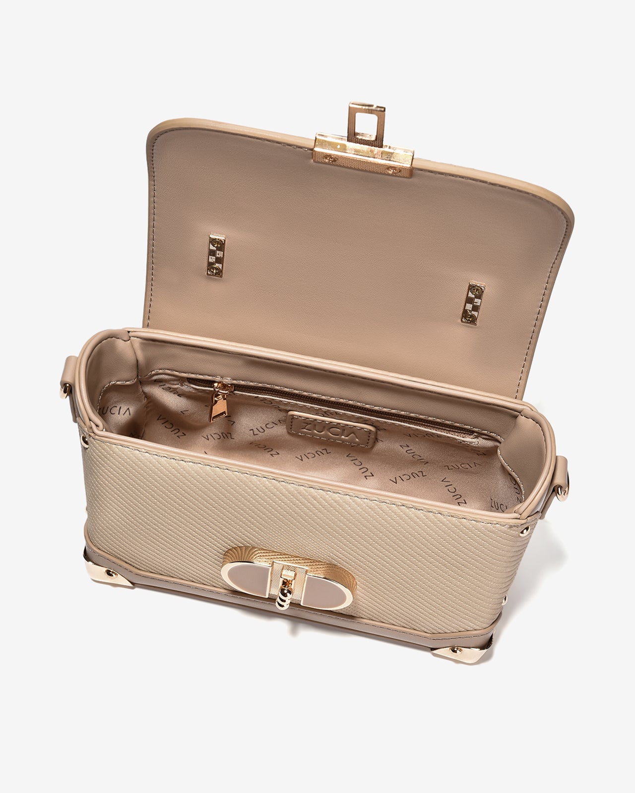 Túi Xách Tay Đeo Vai Nắp Cài Zucia Into You N07-VS07Kem Color1