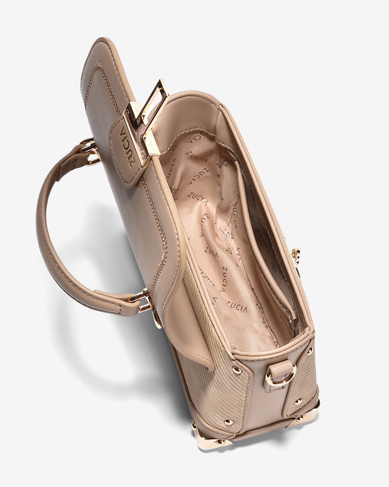 Túi Xách Tay Đeo Vai Nắp Cài Zucia Into You N07-VS07Kem Color1